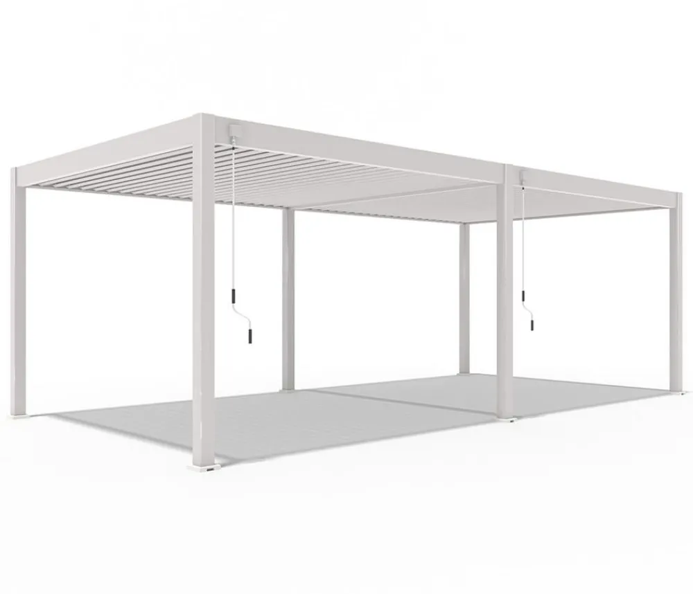 Weide Deluxe Pergola Voll-Alu, ca. B720/H255/T360 cm Ivory Sand Outlet