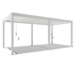Weide Deluxe Pergola Voll-Alu, ca. B600/H255/T300 cm Weiß Clearance