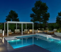 Weide Pergolen - Deluxe Pergola Voll-Alu, ca. B530/H255/T360 cm Weiß