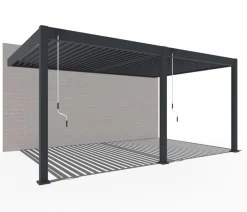 Weide Deluxe Wandpergola Voll-Alu, ca. B530/H255/T360 cm Anthrazit Discount