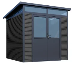 Weide Gartenhaus, ca. B218/H226/T218 cm Anthrazit Sale