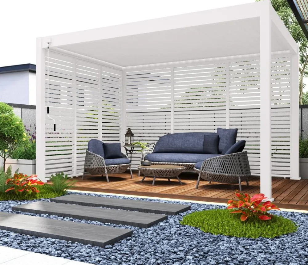 Weide Pergolen > Horizontales Seitenwand-Paneel, ca. B113/H255 cm