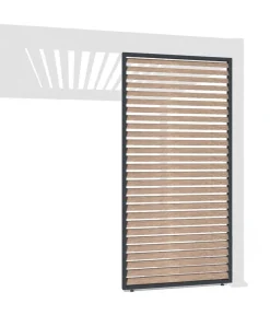 Weide Horizontales Seitenwand-Paneel, ca. B113/H255 cm Natur