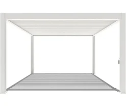 Weide Pergola Deluxe Plus 4x4, ca. B400/H255/T400 cm Weiß Hot