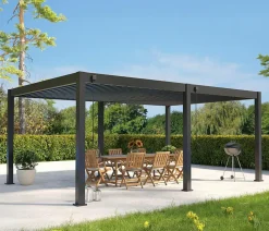 Weide Pergola Deluxe Plus 4x6, ca. B600/H255/T400 cm Anthrazit