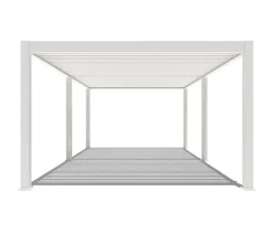 Weide Pergola LED E-Deluxe Plus 4x6, ca. B600/H255/T400 cm Weiß Hot