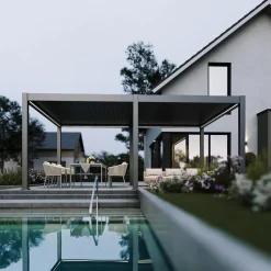 Weide Pergolen - Pergola LED E-Deluxe Plus 4x6, ca. B600/H255/T400 cm Anthrazit