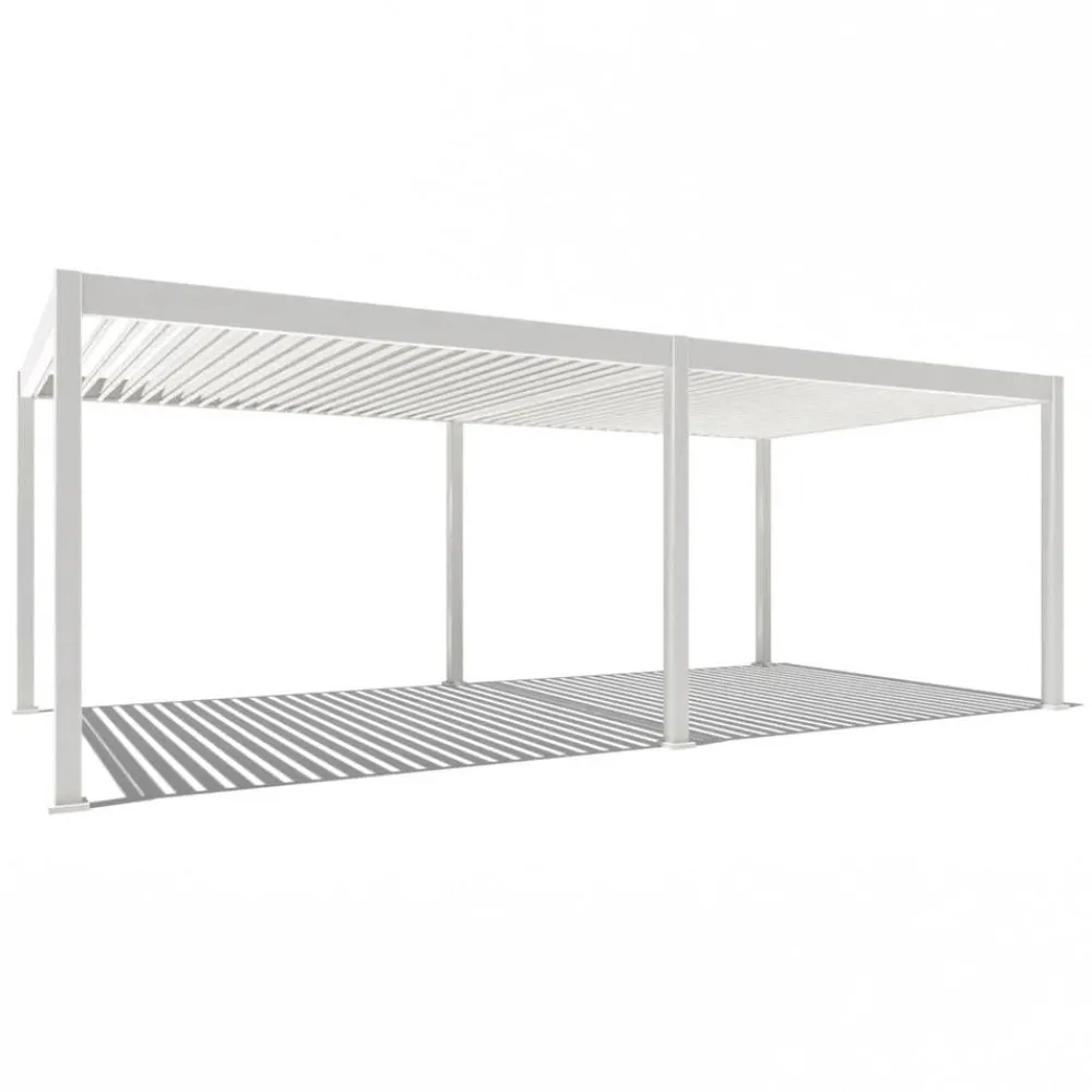 Weide Pergola LED E-Deluxe 3,6x7,2, ca. B720/H255/T360 cm Weiß Outlet