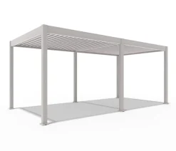 Weide Pergola LED E-Deluxe 3x6, ca. B600/H255/T300 cm Ivory Sand Best