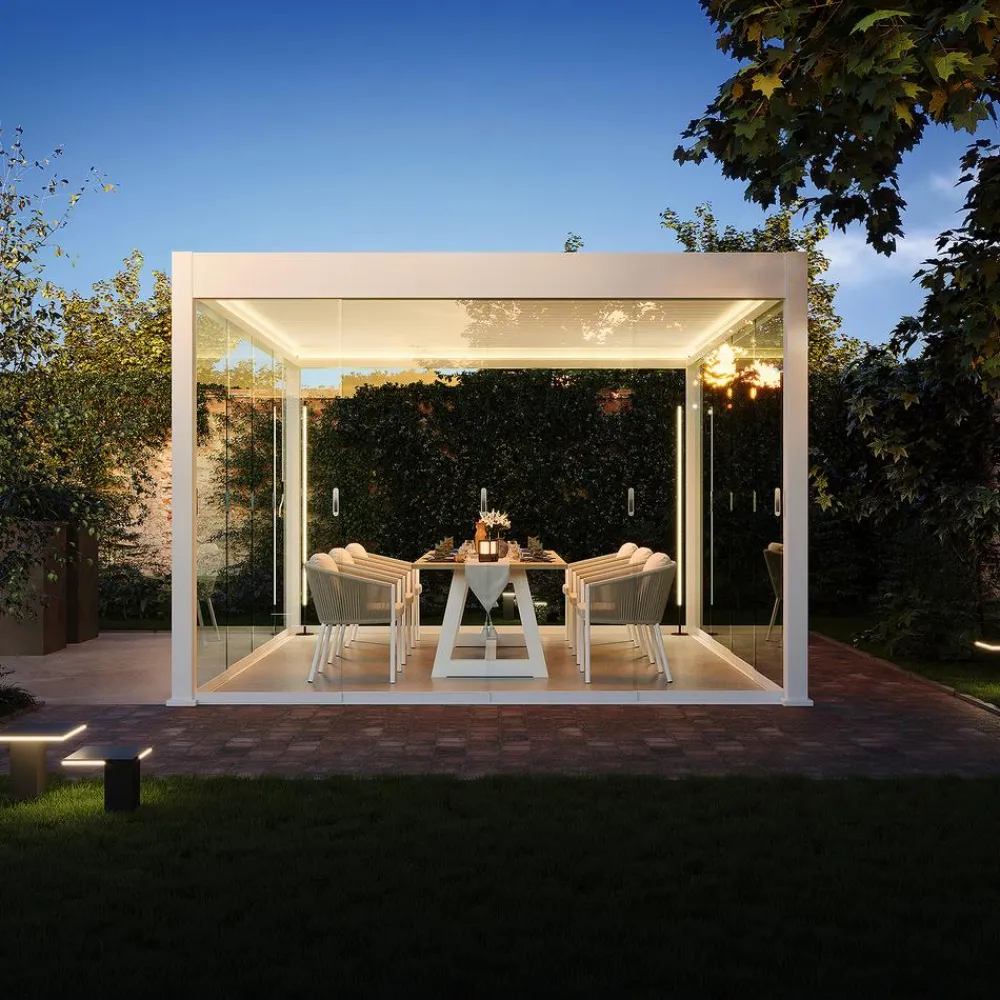 Weide Pergolen > Pergola LED E-Deluxe 3,6x4, ca. B400/H255/T360 cm
