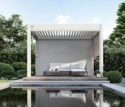 Weide Sonnenrollo für Deluxe/Classic Pergola, ca. B300 cm Ivory Sand Best
