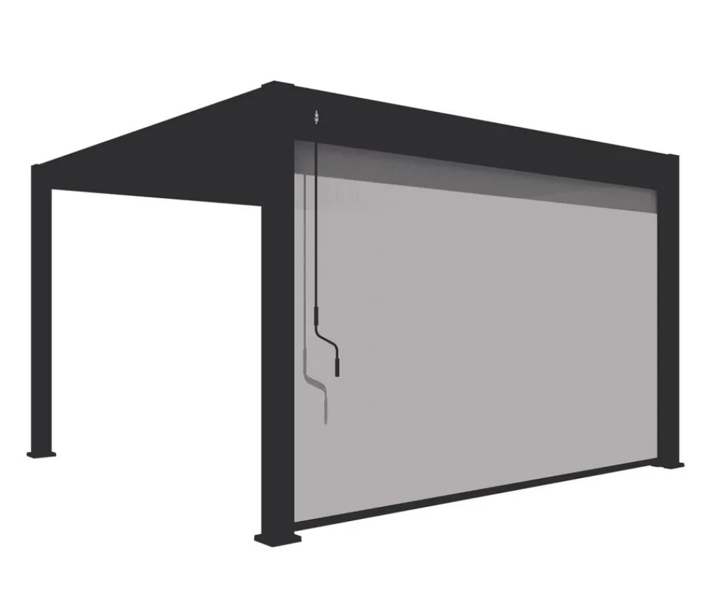 Weide Pergolen - Sonnenrollo für Deluxe/Classic Pergola, ca. B400 cm Anthrazit