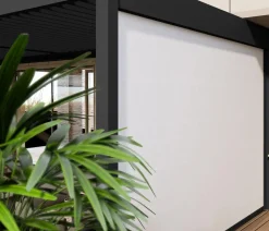 Weide Sonnenrollo für Deluxe Pergola, ca. B265 cm Anthrazit New