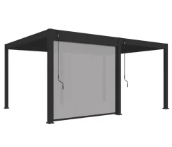 Weide Sonnenrollo für Deluxe Pergola, ca. B265 cm Anthrazit New