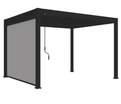 Weide Sonnenrollo für Deluxe Pergola, ca. B265 cm Anthrazit New