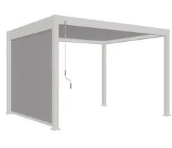 Weide Sonnenrollo für Deluxe Pergola, ca. B265 cm Weiß Discount