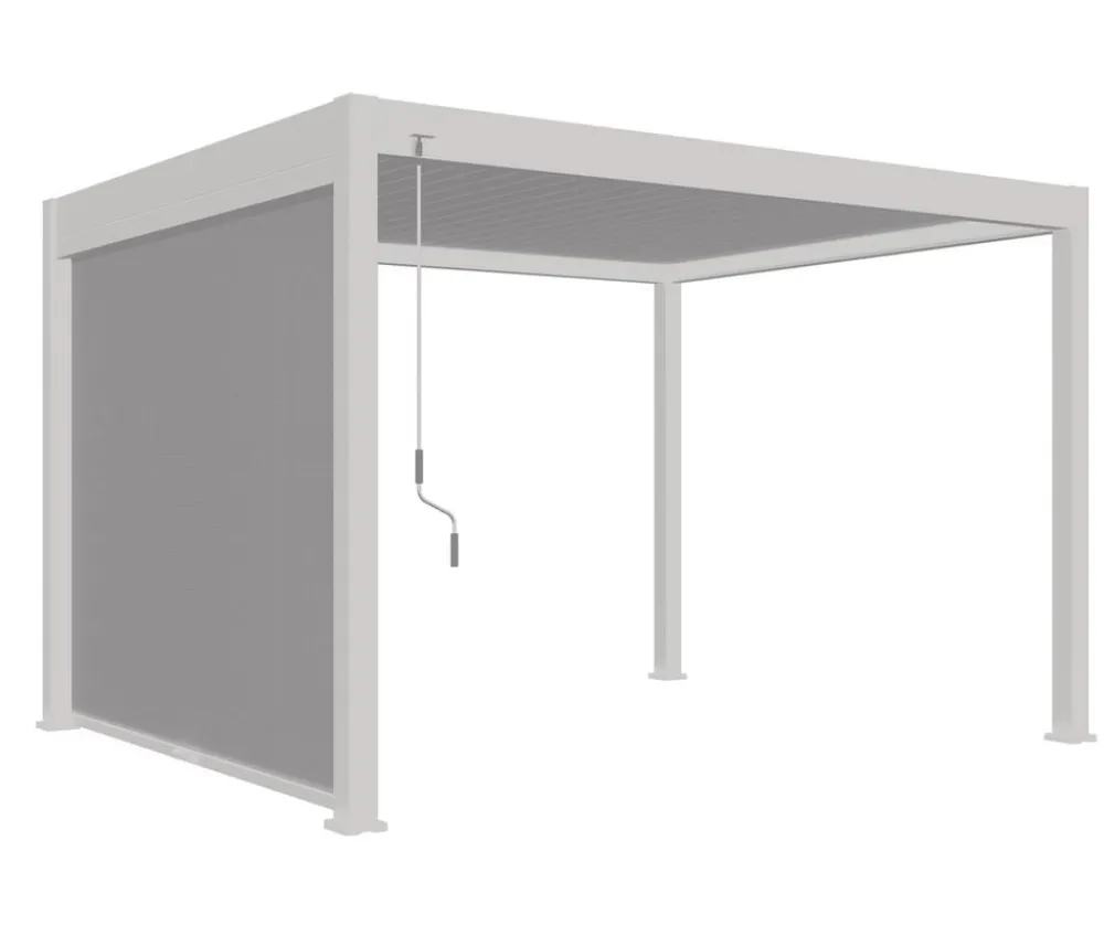 Weide Sonnenrollo für Deluxe Pergola, ca. B265 cm Weiß Discount