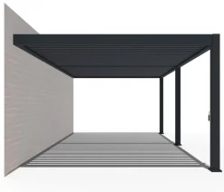 Weide Pergolen > Wand-Pergola Deluxe Plus 4x6, ca. B600/H255/T400 cm