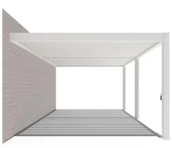 Weide Pergolen - Wand-Pergola Deluxe Plus 4x6, ca. B600/H255/T400 cm Weiß
