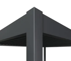 Weide Pergolen > Wand-Pergola LED E-Deluxe Plus 4x6, ca. B600/H255/T400 cm