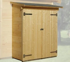 Weka Anbauschuppen, ca. B143/H176/T75 cm Hellbraun Online