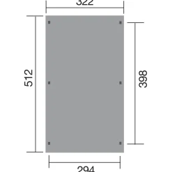 Weka Carports & Garagen > Carport 617, mit Stahldach