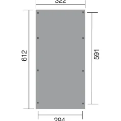 Weka Carports & Garagen > Carport 617, ohne Dacheindeckung