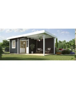 Weka Designhaus 213 B+ Gr. 2, ca. B645/H259/T339 cm Dunkelgrau Clearance