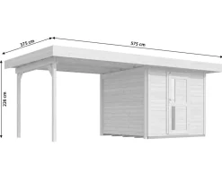 Weka Designhaus 172 B Gr. 2, ca. B575/H226/T375 cm Grau Online