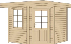 Weka Designhaus 213 Gr.1, ca. B278/H237/T278 cm Natur Sale