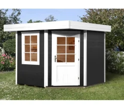Weka Designhaus 213 Gr.1, ca. B278/H237/T278 cm Dunkelgrau