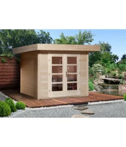 Weka Gartenhäuser & Gerätehäuser - Designhaus 126+ Gr. 2, ca. B361/H247/T316 cm Natur