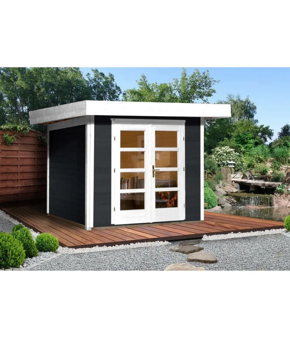 Weka Designhaus 126+ Gr. 2, ca. B361/H247/T316 cm Dunkelgrau Hot