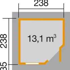 Weka Designhaus 213+ Gr. 1, ca. B278/H259/T278 cm Sale