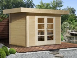 Weka Gartenhäuser & Gerätehäuser - Designhaus 126 Gr.3, ca. B356/H225/T377 cm Grau