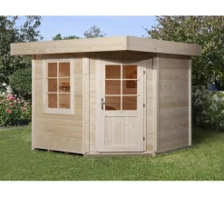 Weka Gartenhäuser & Gerätehäuser - Designhaus 213 Gr.2, ca. B338/H237/T338 cm Natur