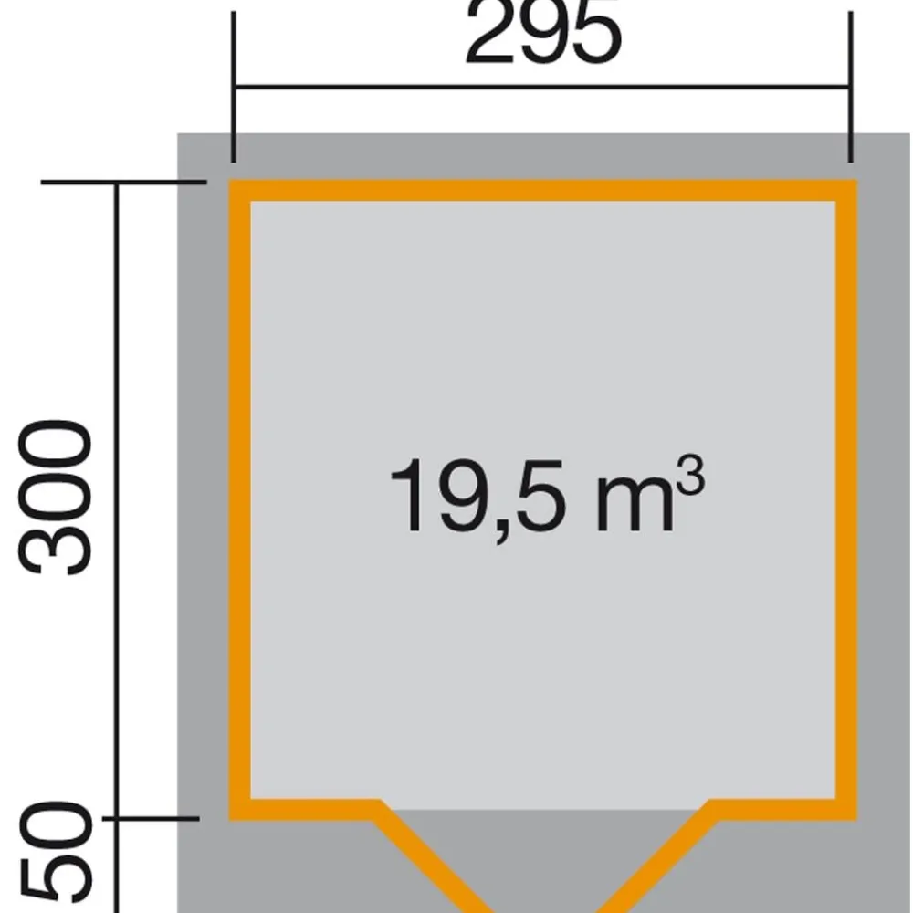 Weka Designhaus 126+ Gr. 3, ca. B356/H247/T377 cm Dunkelgrau Discount