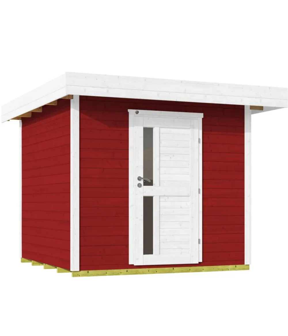 Weka Gartenhäuser & Gerätehäuser - Designhaus 172 Gr. 2, ca. B275/H226/T375 cm Grau