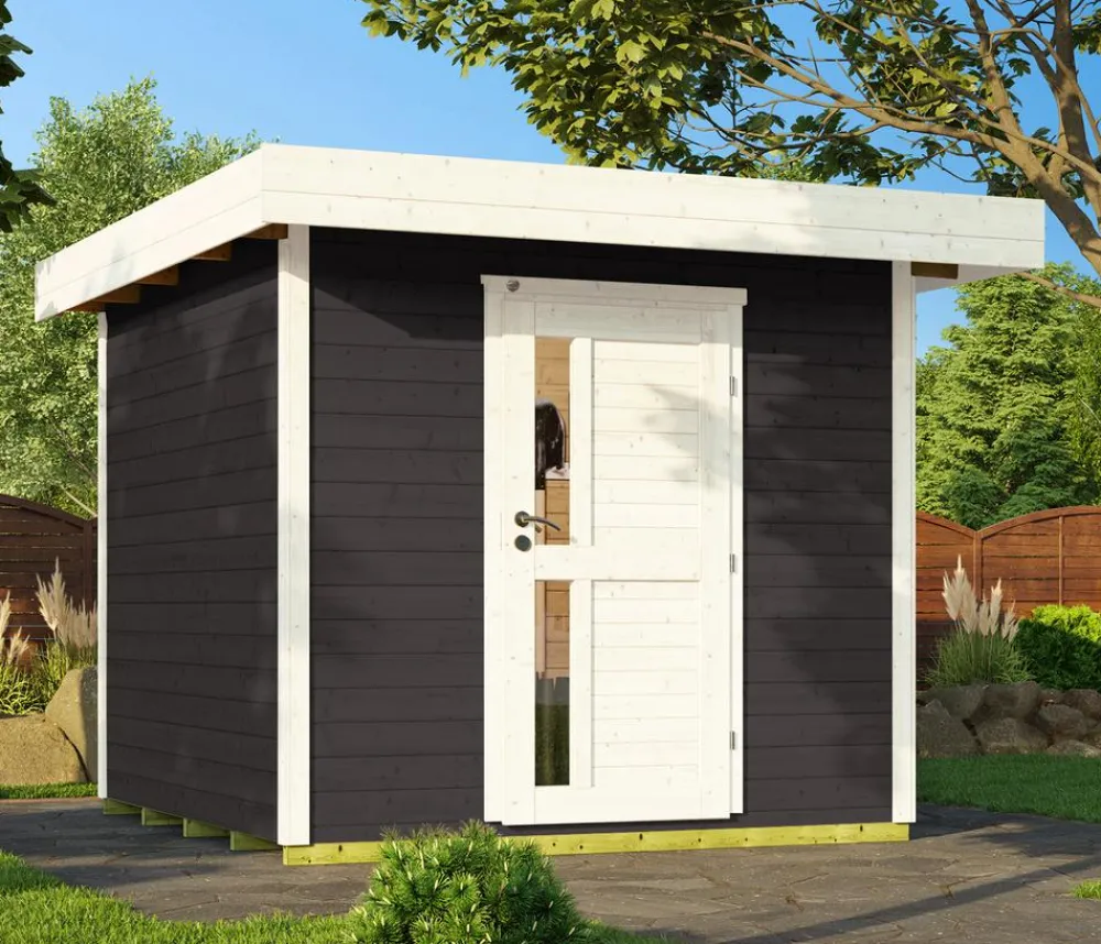 Weka Designhaus 172 Gr. 2, ca. B275/H226/T375 cm Dunkelgrau