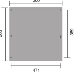 Weka Doppelcarport 616 Natur Clearance