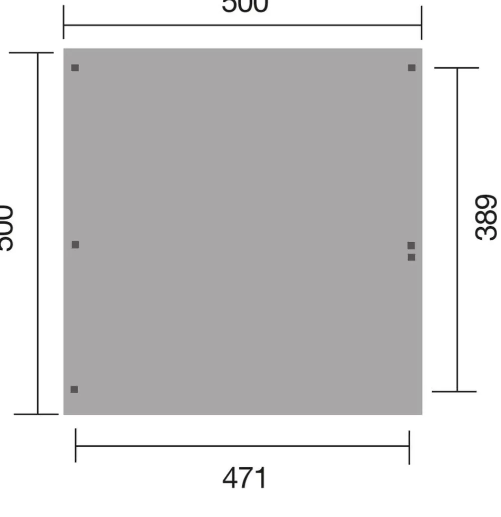 Weka Doppelcarport 616 Natur Clearance