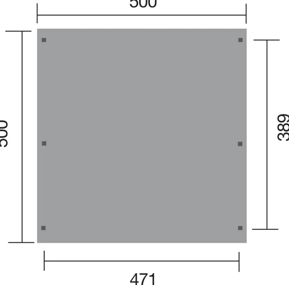 Weka Carports & Garagen - Doppelcarport 616 Natur