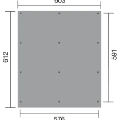 Weka Carports & Garagen > Doppelcarport 618, mit Stahldach