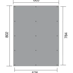 Weka Carports & Garagen - Doppelcarport 618, mit Stahldach Natur
