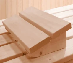 Weka Ecksauna Kemi mit Glastür und Fenster Natur New