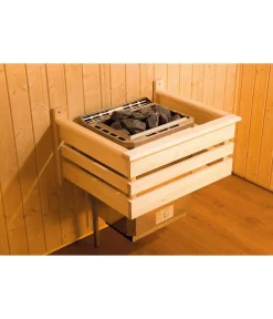 Weka Saunas & Infrarotkabinen - Ecksauna Kemi mit Glastür und Fenster Natur