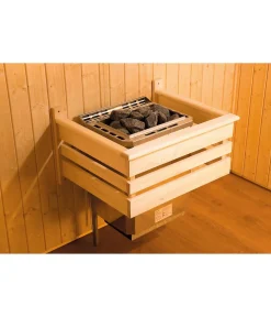 Weka Saunas & Infrarotkabinen - Ecksauna Kiruna mit Glastür, inkl. Ofen Natur