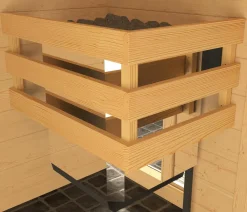 Weka Saunas & Infrarotkabinen > Ecksauna Valida mit Glastür und Fenster