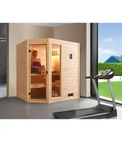 Weka Saunas & Infrarotkabinen > Ecksauna Valida mit Glastür und Fenster