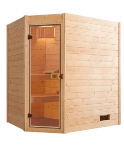Weka Ecksauna Valida mit Glastür Hot